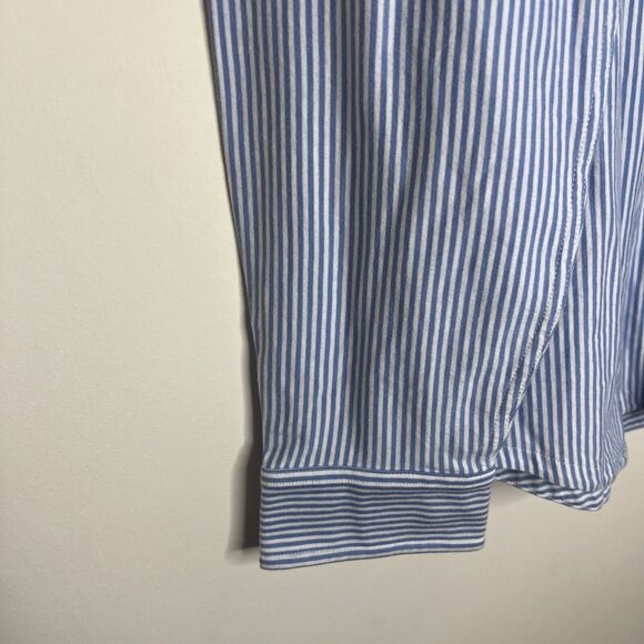 Duluth Trading Co Mens Button Down Shirt Medium Striped Long Sleeve Collar - Picture 6 of 11